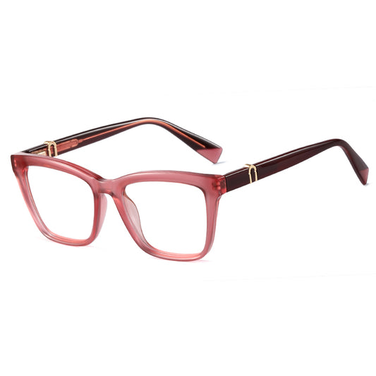 Liam Rectangle Black Crystal Glasses