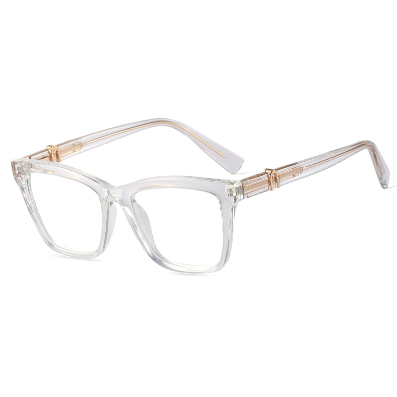 Liam Rectangle Black Crystal Glasses
