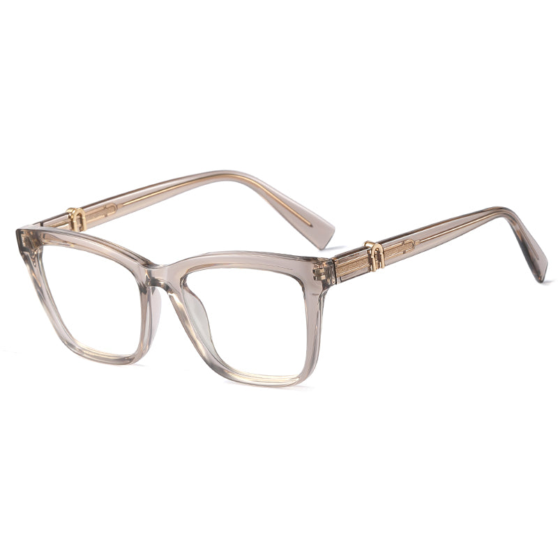 Liam Rectangle Black Crystal Glasses