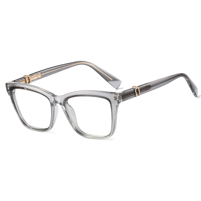 Liam Rectangle Black Crystal Glasses