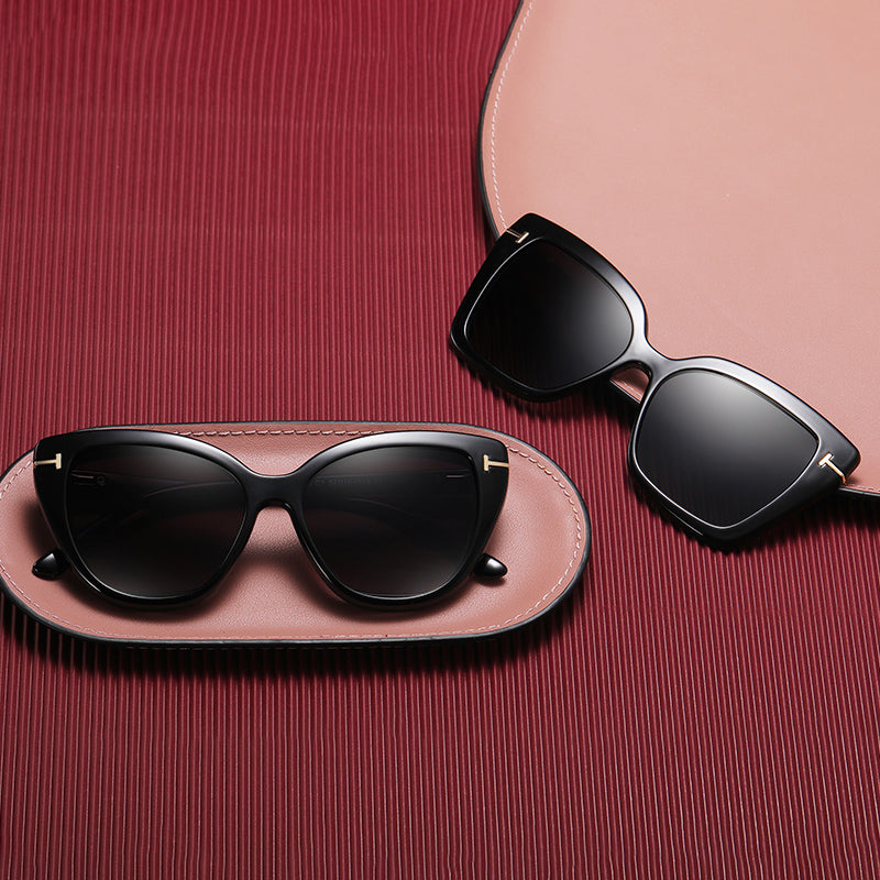 Malcolm - Square Frame/Cat's Eye Switchable Lenses, 1 for 3