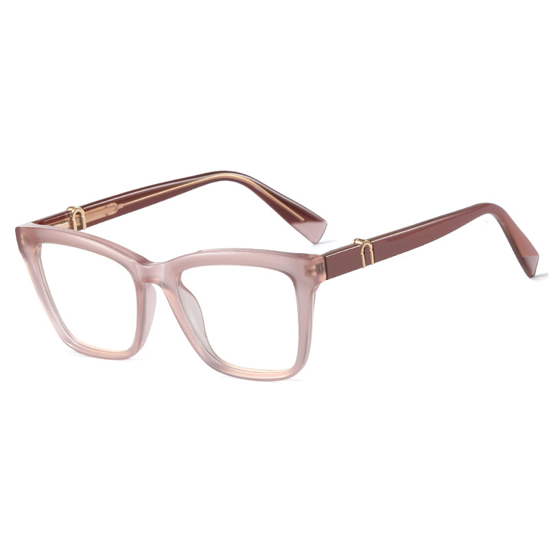 Liam Rectangle Black Crystal Glasses