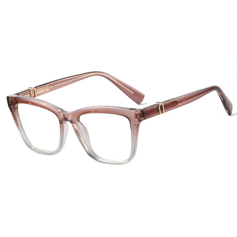 Liam Rectangle Black Crystal Glasses