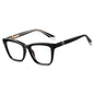 Liam Rectangle Black Crystal Glasses